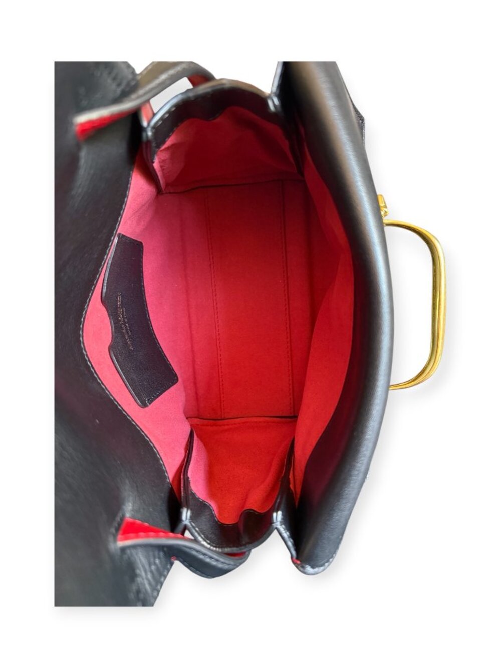 Alexander McQueen The Story Bag | Black Leather | Top Handle/Crossbody - Picture 7 of 10